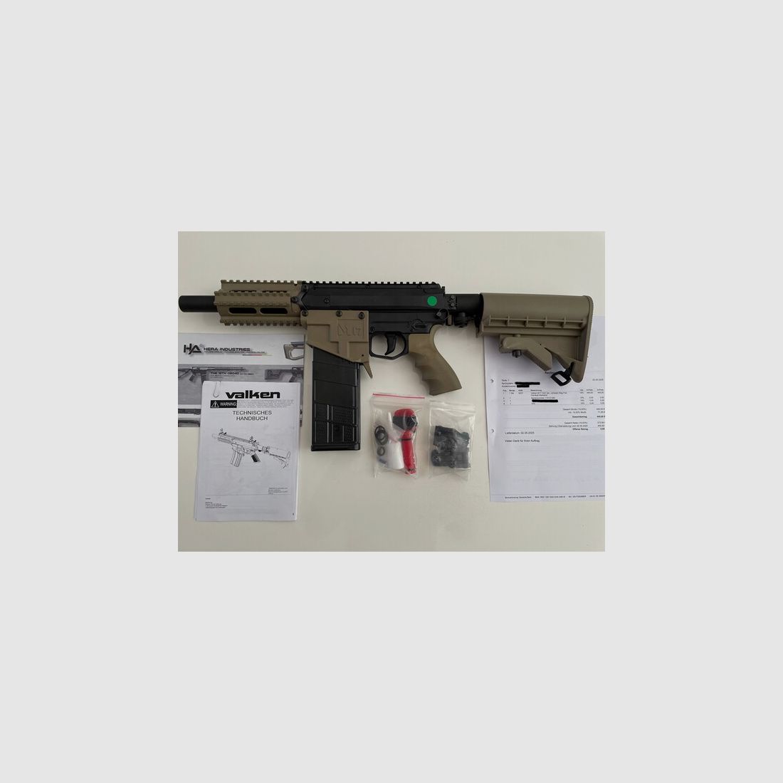 Valken M17 CQC tan, Cal. 68, quasi neu, Rechnung, OVP, Schnäppchen