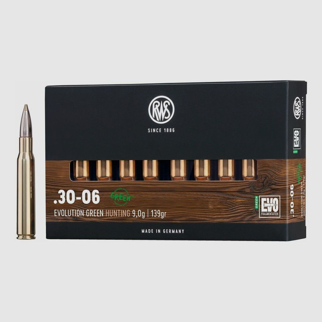 RWS	 RWS EVO GREEN 9,0G .30-06 SPRING VE20