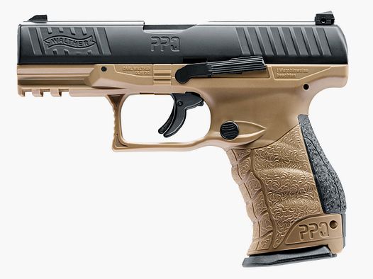 CO2 Pistole RAM Markierer Walther PPQ M2 T4E FDE fĂĽr Gummi- Pfeffer- und Farbkugeln Kaliber .43 (P18)