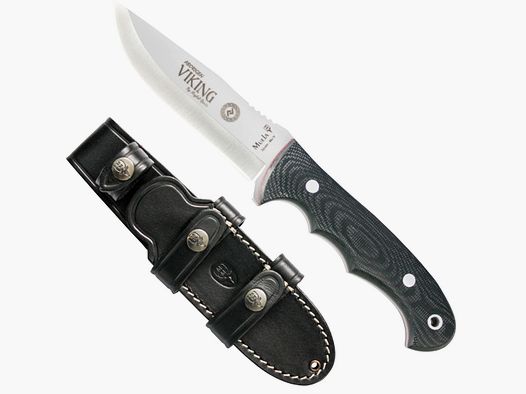 Muela Viking Micarta Fahrtenmesser mit Lederscheide (4-02MU124)