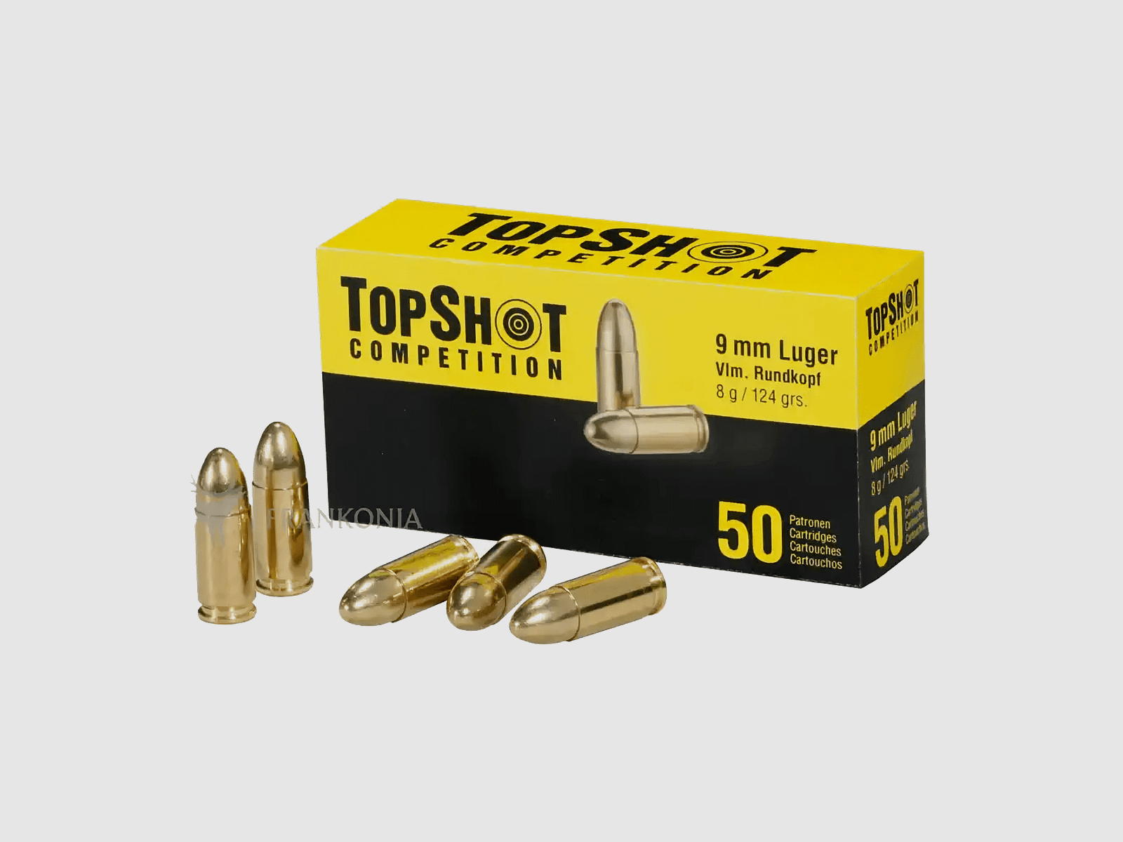 Topshot 9mm Luger FMJ 124 gn