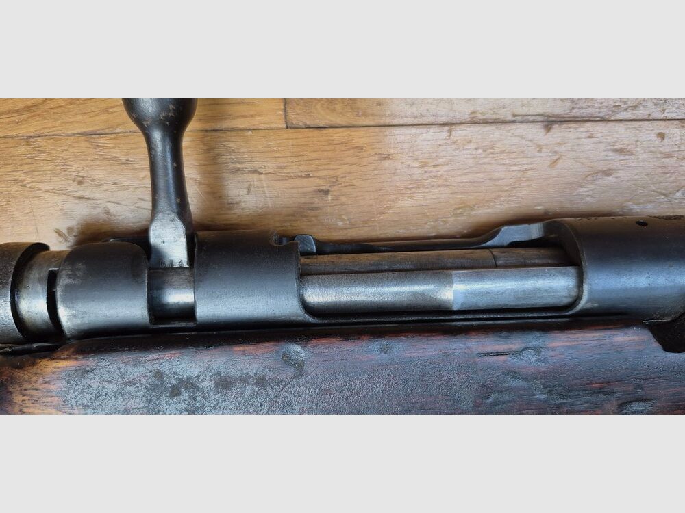 Sehr schönes japanisches Gewehr Arisaka Typ 38 – Originalkaliber 6,5×50 – Arsenal von Kokura Ende 1939 – Thailand-Bestellung von 1940 – Originalbrünierung zu 99% – Mechanik und Lauf sehr gut – Schöne Markierungen – Bajonettanschluss – TBE +, Bild 34 von 34