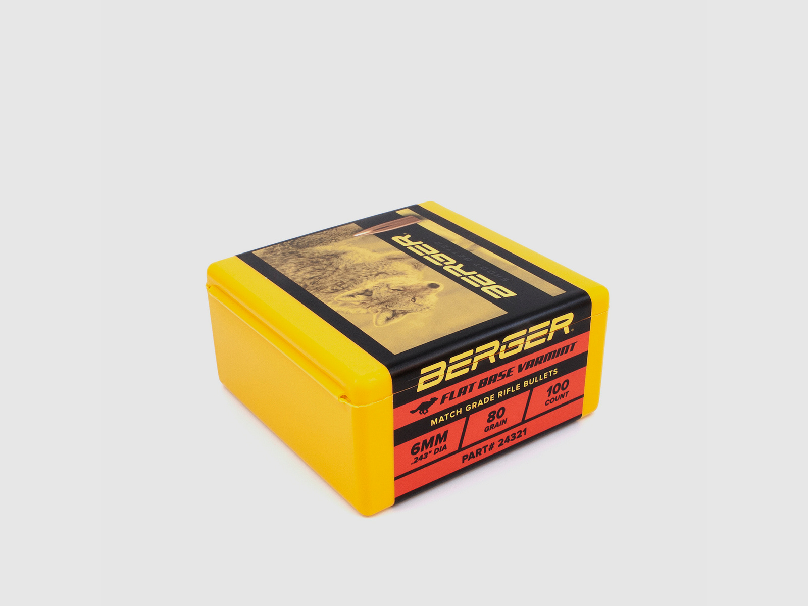 Berger Geschoss 6mm/.243 FB Varmint 80GR 100 Stück