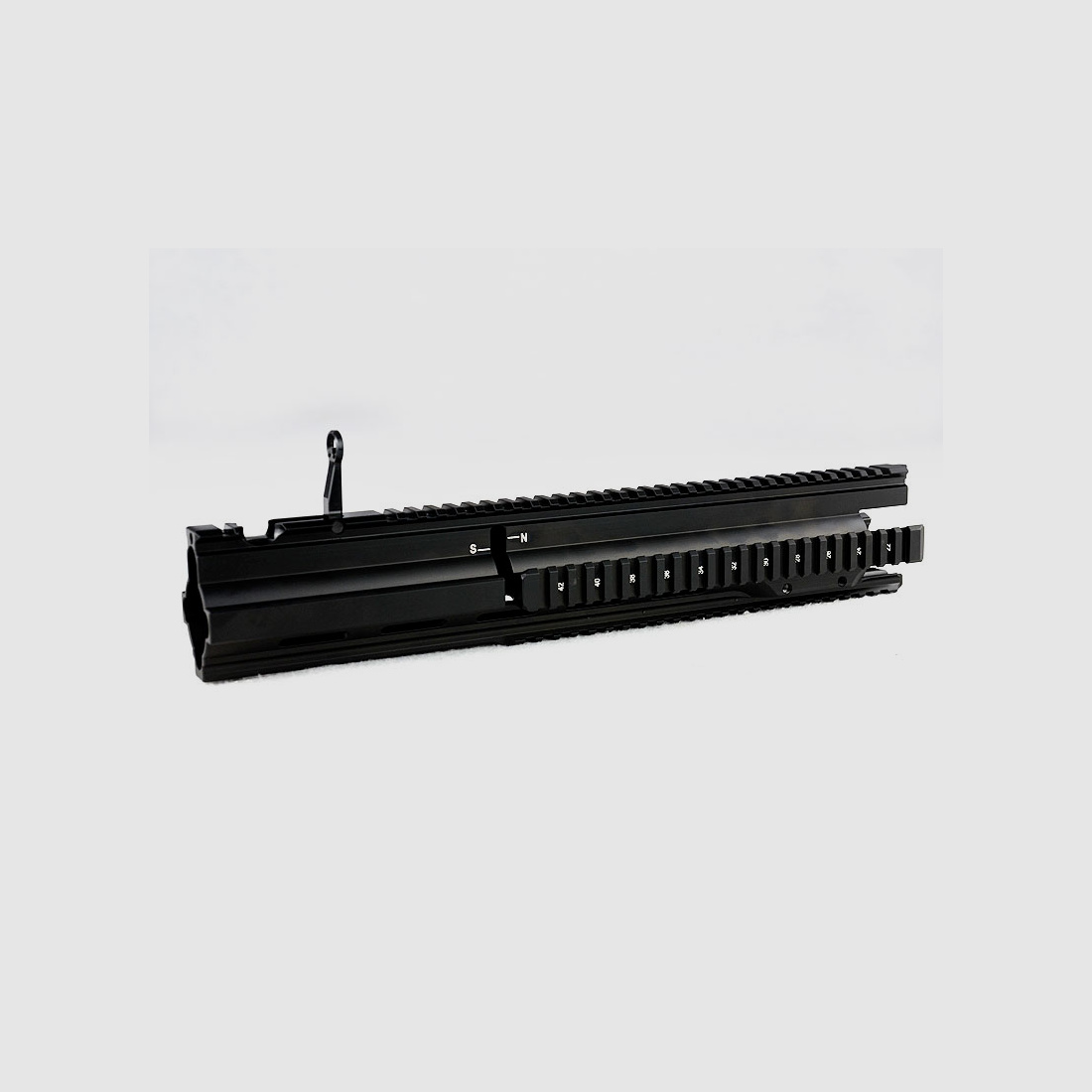 Heckler & Koch PICATINNY-Handschutz für MR308 GRÜN-BRAUN, für 16,5"/20"-Lauf mit Fenster für Gasabnahmeverstellung