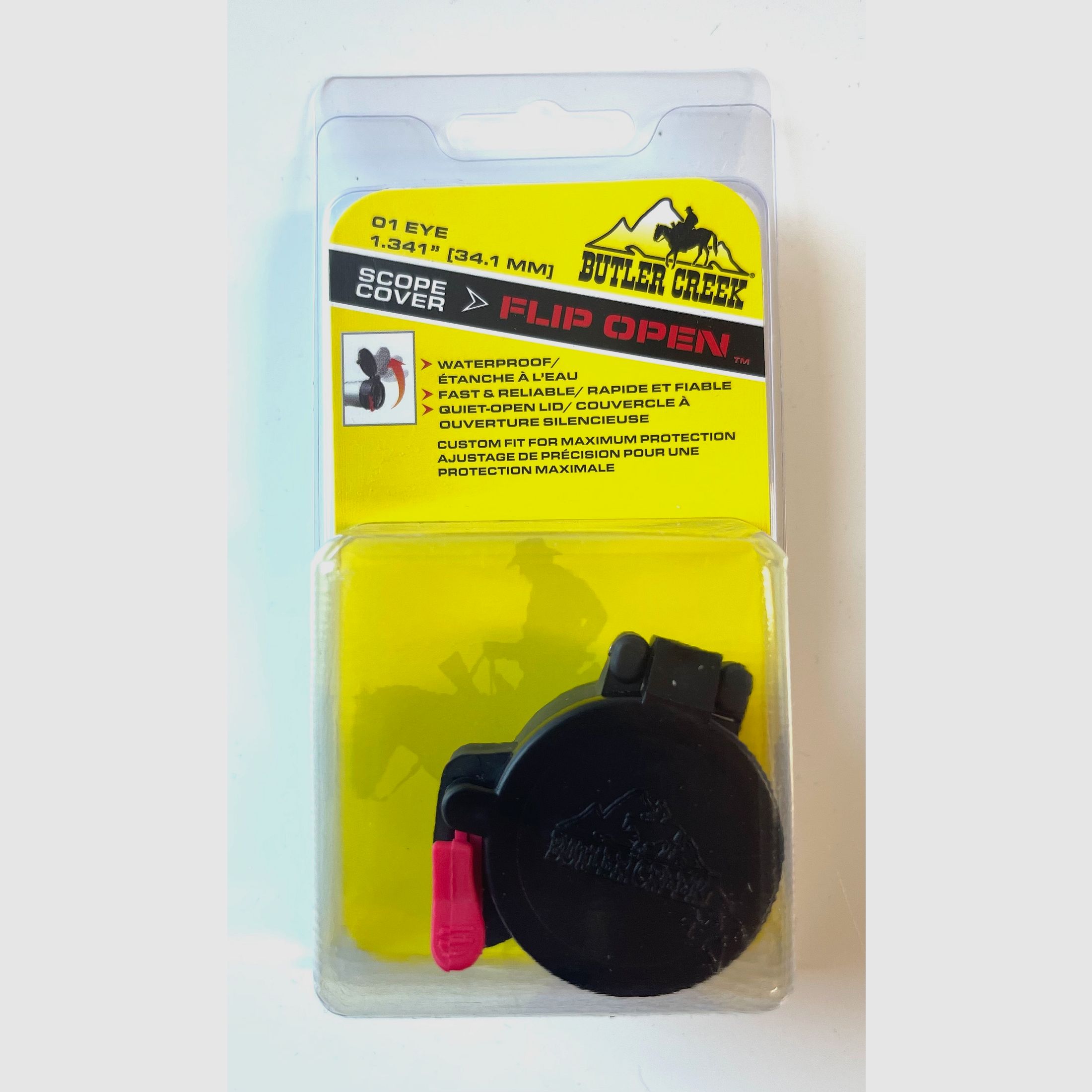 Butler Creek MO020010 Tapa de Objetivo Abatible Cubierta de Ocular para ZF 01 OJO 34,1mm