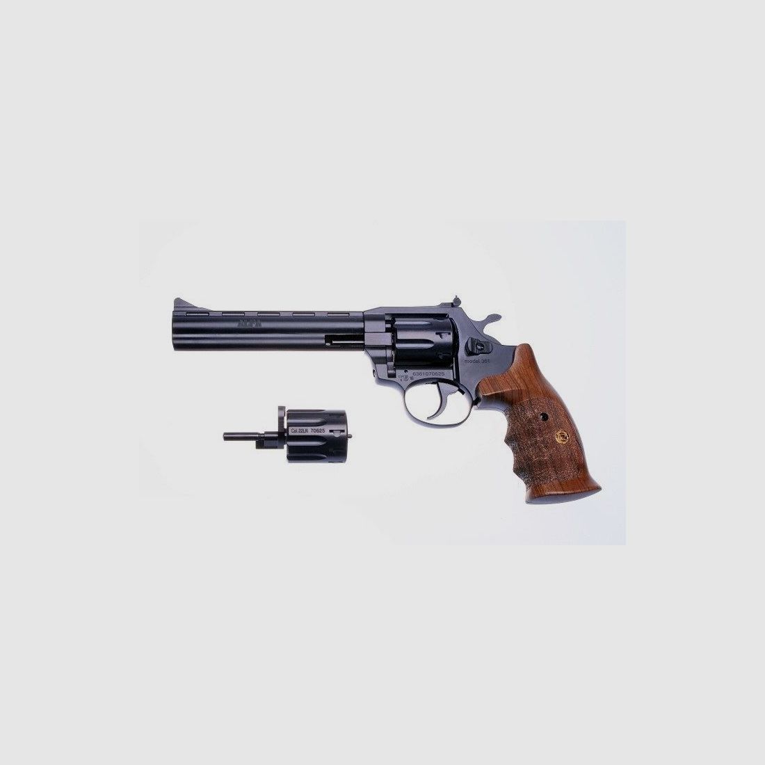 BROŃ REWOLWER ALFA 361 22WMR + 22LR 6" BLACK/DREWN