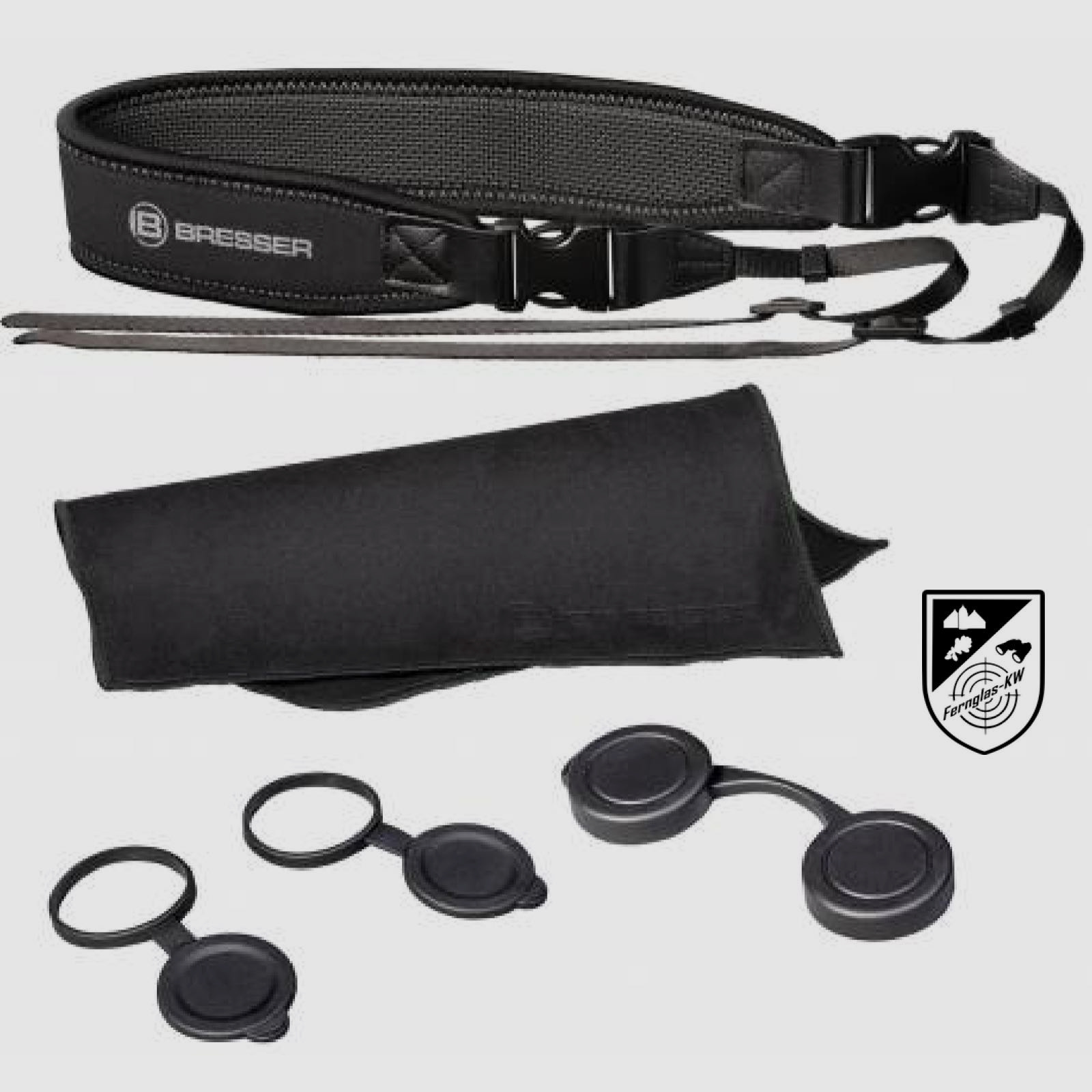 BRESSER 1720843 Pirsch ED 8x42 Fernglas Phase Coating mit Tasche und Riemen