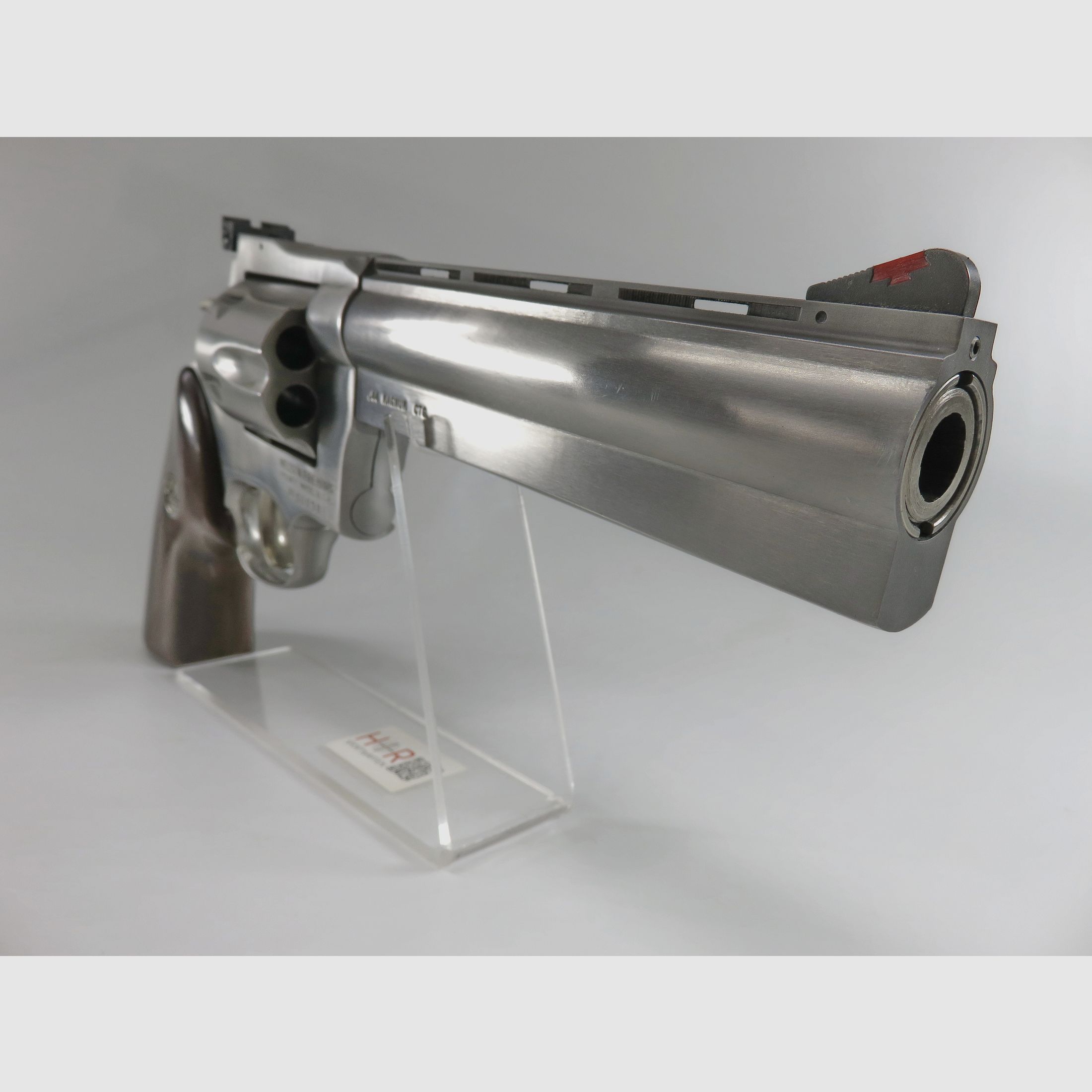 Revolver Dan Wesson Model 44, 6 Zoll UND 10 Zoll Austauschläufe, Kaliber .44 Magnum, Stainless, Target-Ausführung, Top-Zustand