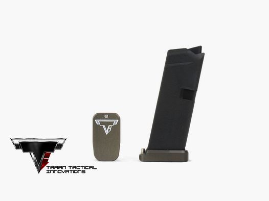 TTI Base Pad Glock 42 +1 - Titanium Gray