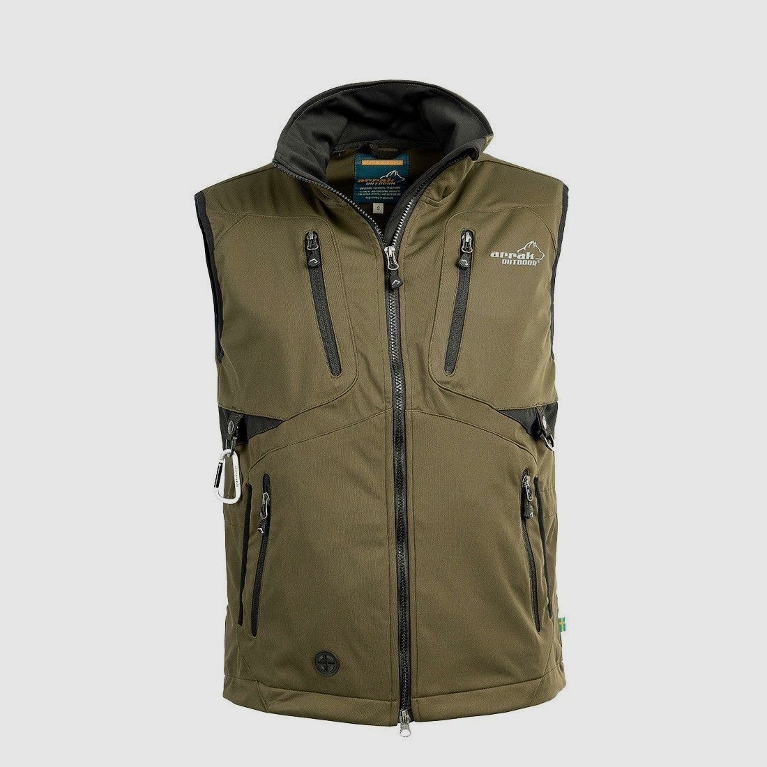 Arrak Outdoor Acadia Gilet Softshell Homme Olive 5XL
