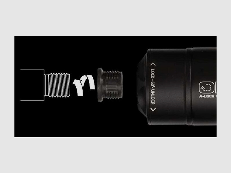 Tłumik A-Tec H3 A-Lock (plus adapter gwintowy)
