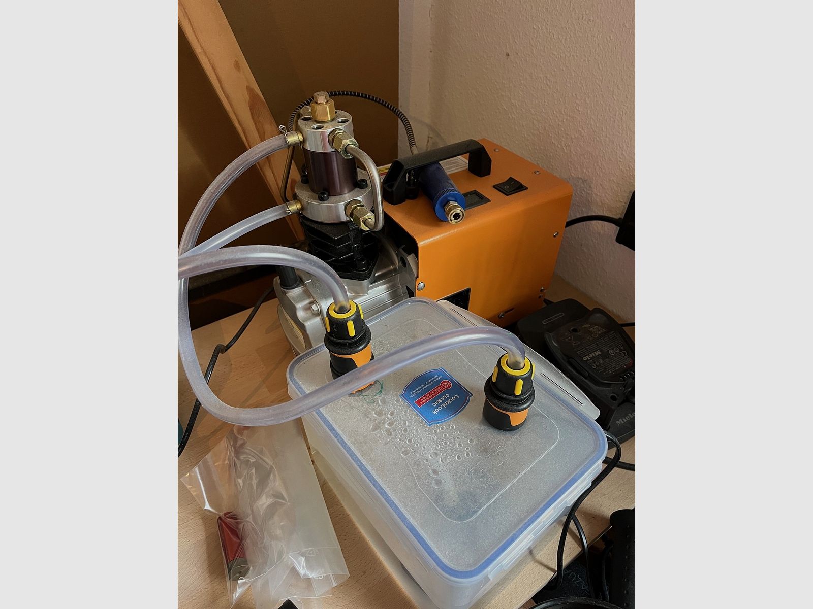 Verkoop Scuba Ringer MK 2 Set met compressor enz.
