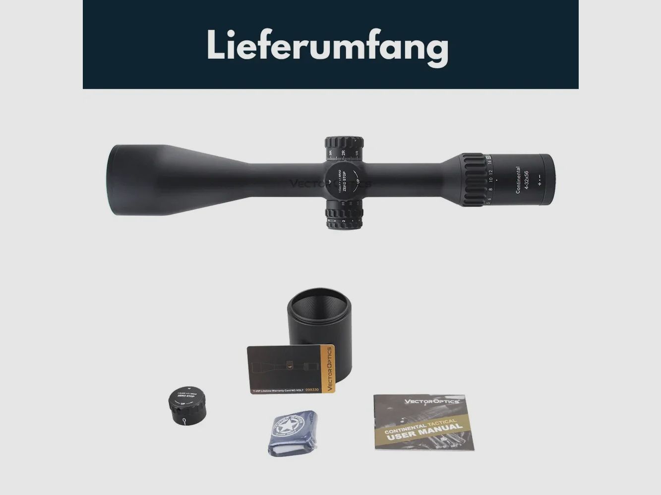 Vector Optics SCOL-T51 Continental x8 4-32x56SFP ED Tactical