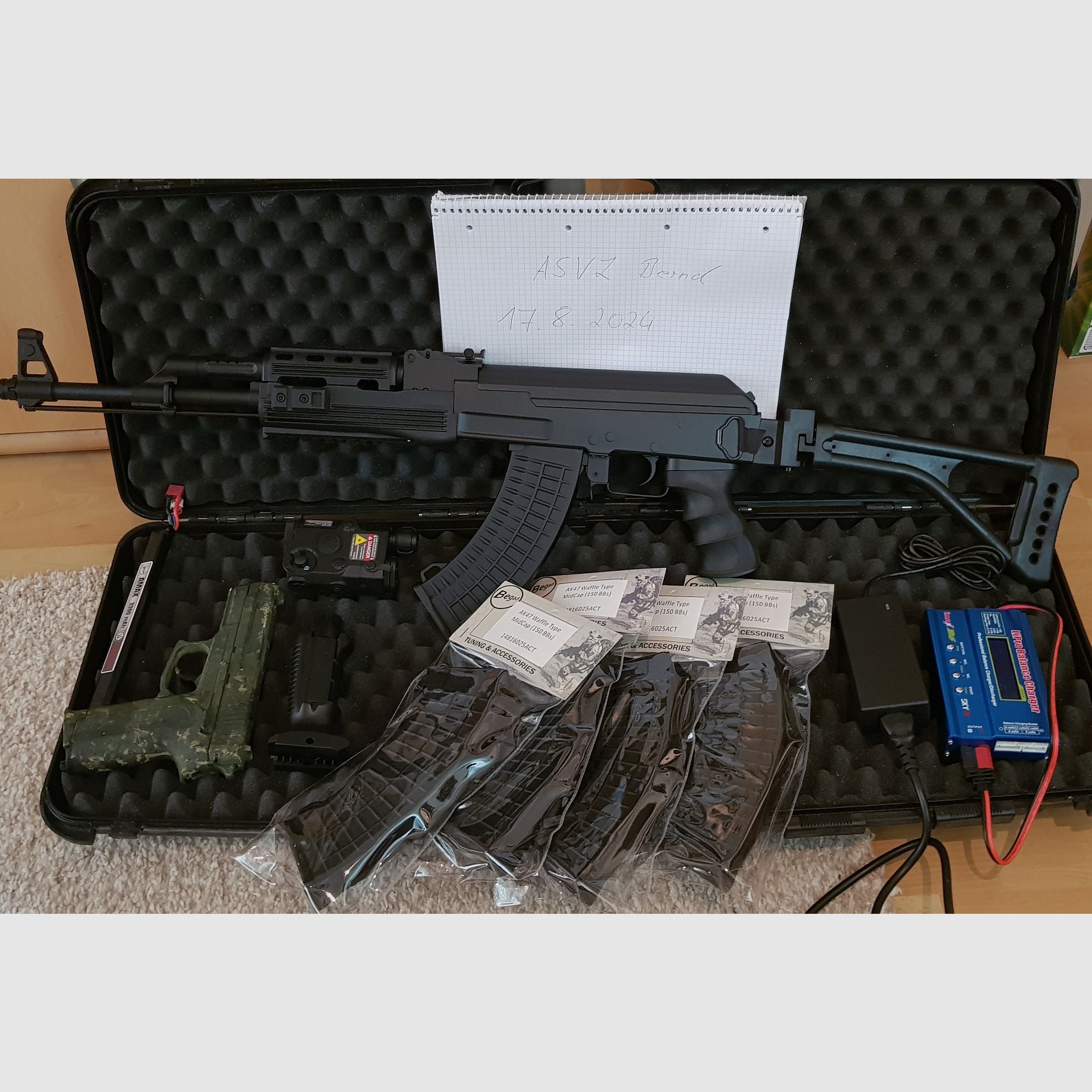 Ak 47 Airsoft neu 1.8j (komplett set),