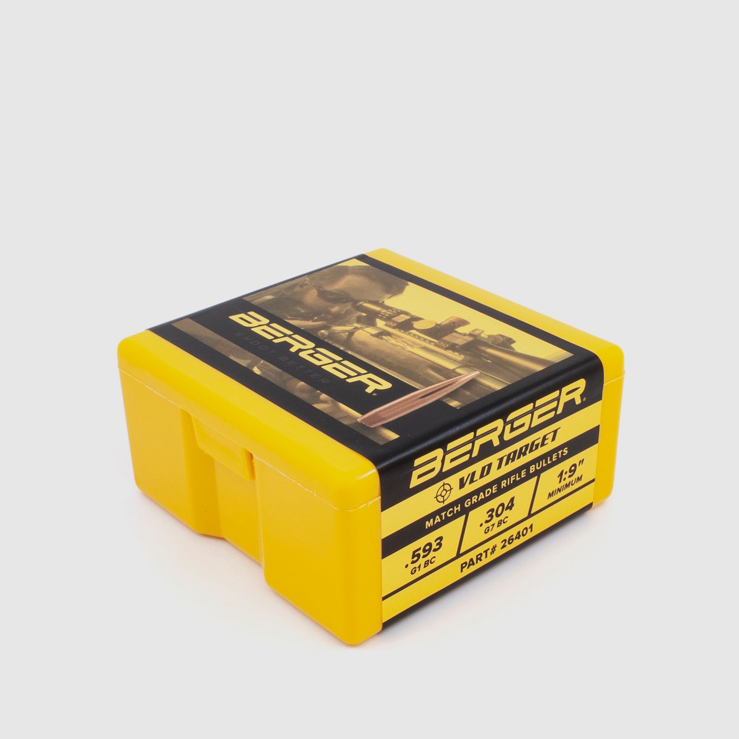 Balle Berger 6,5mm/.264 VLD Target 140GR 100 pièces