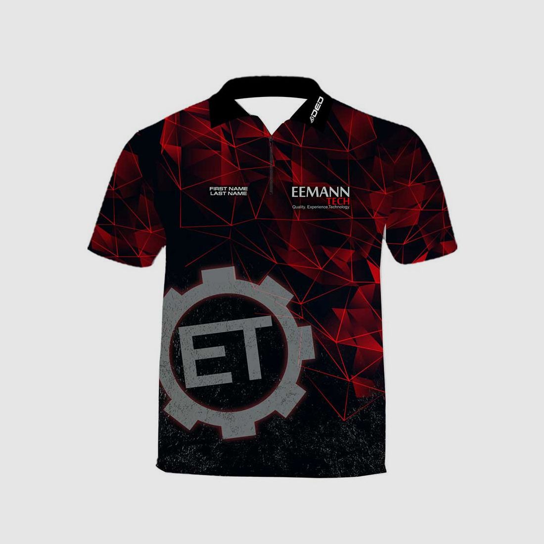 Eemann Tech Casual T-shirt – RED, size: 10XL, Personalized name: No name, Clothing type: Regular (Men), image 1 of 3