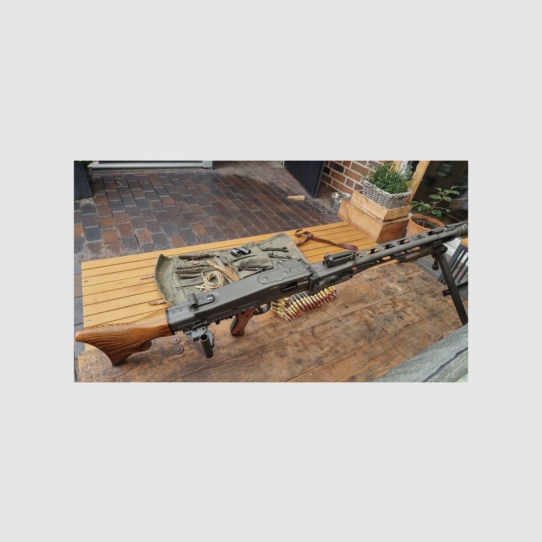 MG 42 Airsoft G&G Vollmetall Schussrate 1200 mit original Kiste und Zubehör 42/53 rar