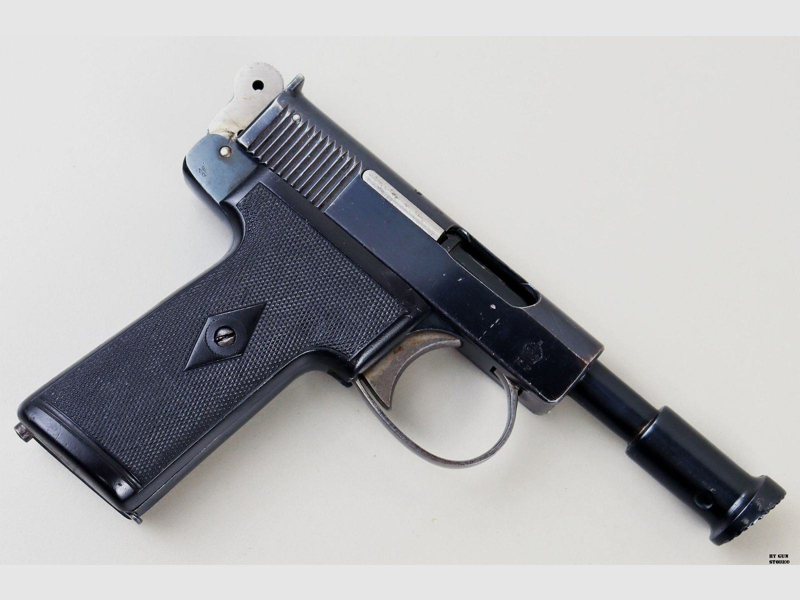 Pistole Webley & Scott mod. 1913 Humane Killer cal. 7,65 mm matr. 137420, Bild 4 von 14