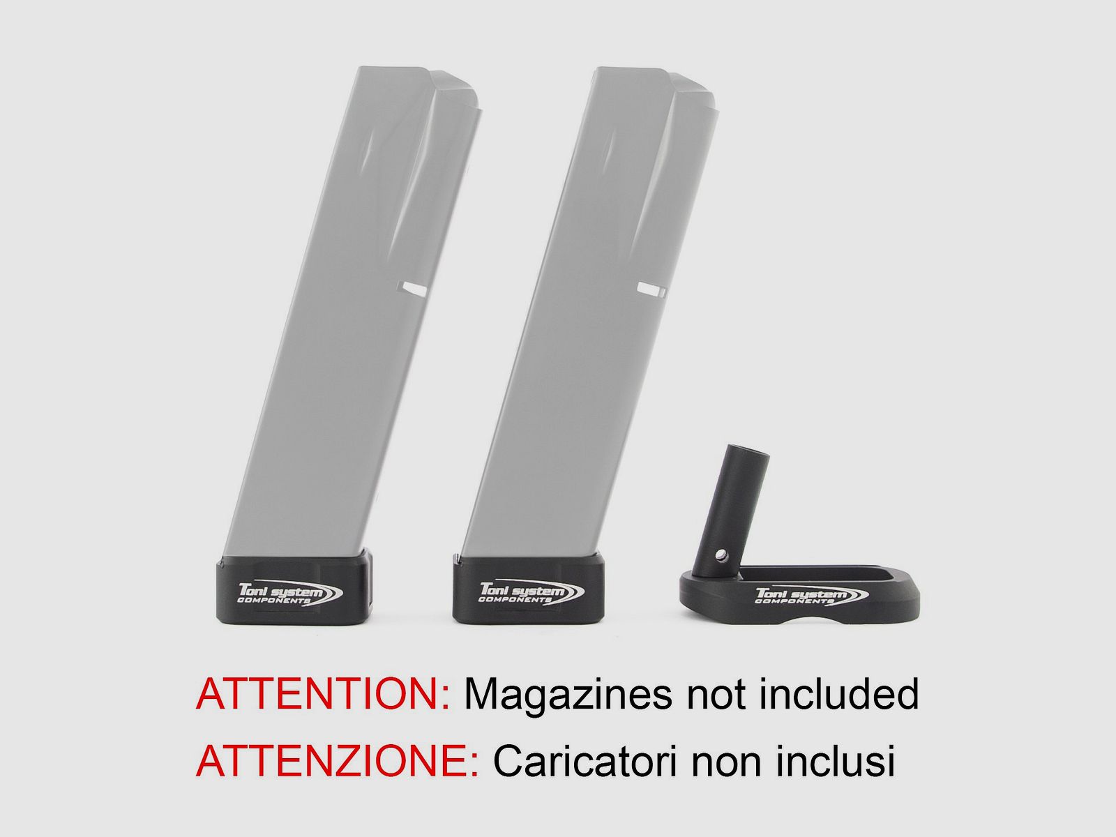 Kit magwell + 2 base pads for Beretta 92-96-98-M9A1-M9A3-M9A4-ELITE LTT-92X FULL SIZE (magazines not included) - TONI SYSTEM/Kit magwell + 2 base pads for Beretta 92-96-98-M9A1-M9A3-M9A4-ELITE LTT-92X FULL SIZE (magazines not included) - TONI SYSTEM  *   ITEM CODE 2KIT92