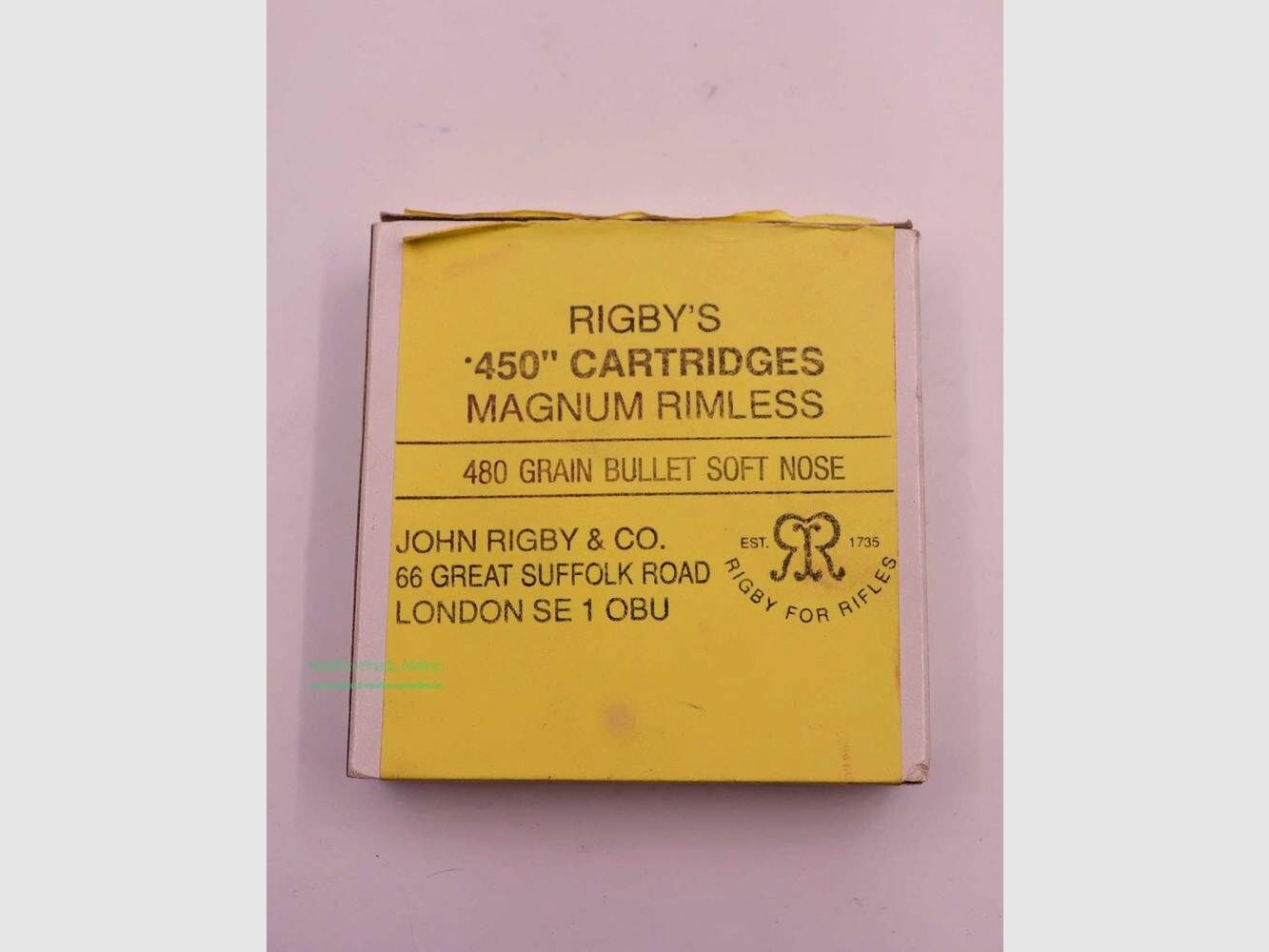 Rigby - England Büchsenpatronen .450MagRimless