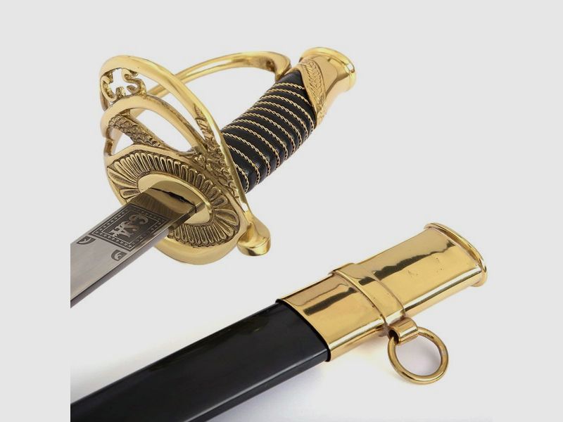 C.S.A. officer's cavalry sabers with scabbard for collectors and enthusiasts