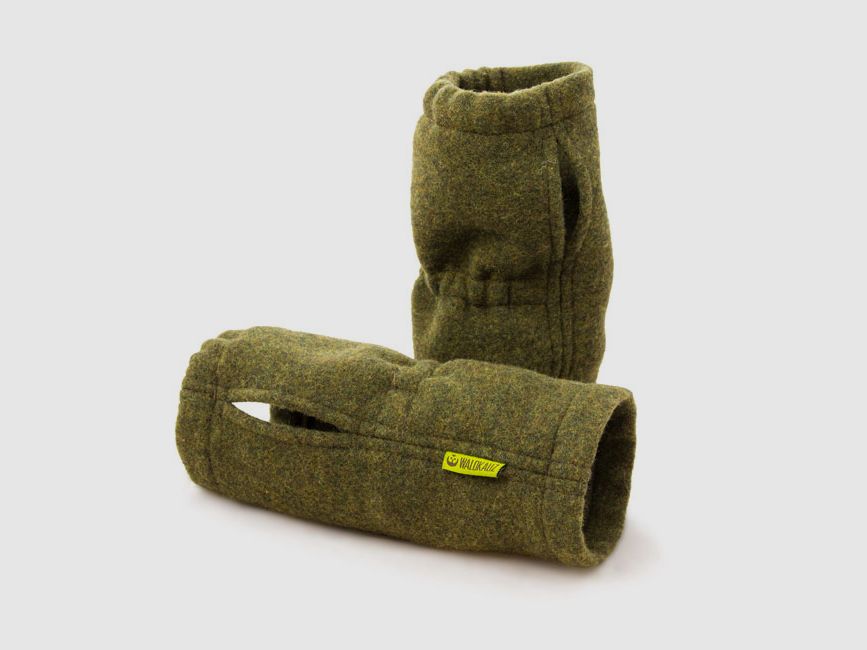 WALDKAUZ Pulswärmer aus Lodenfleece, Grün