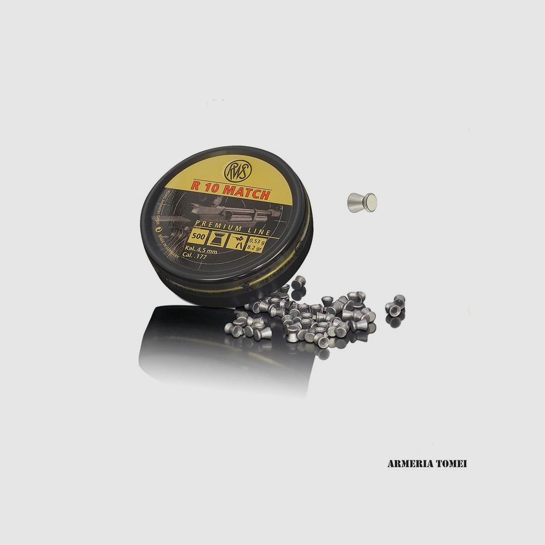 RWS – R 10 MATCH PREMIUM LINE 4,5MM 0,53G/8.2GR boîte de 500 pièces