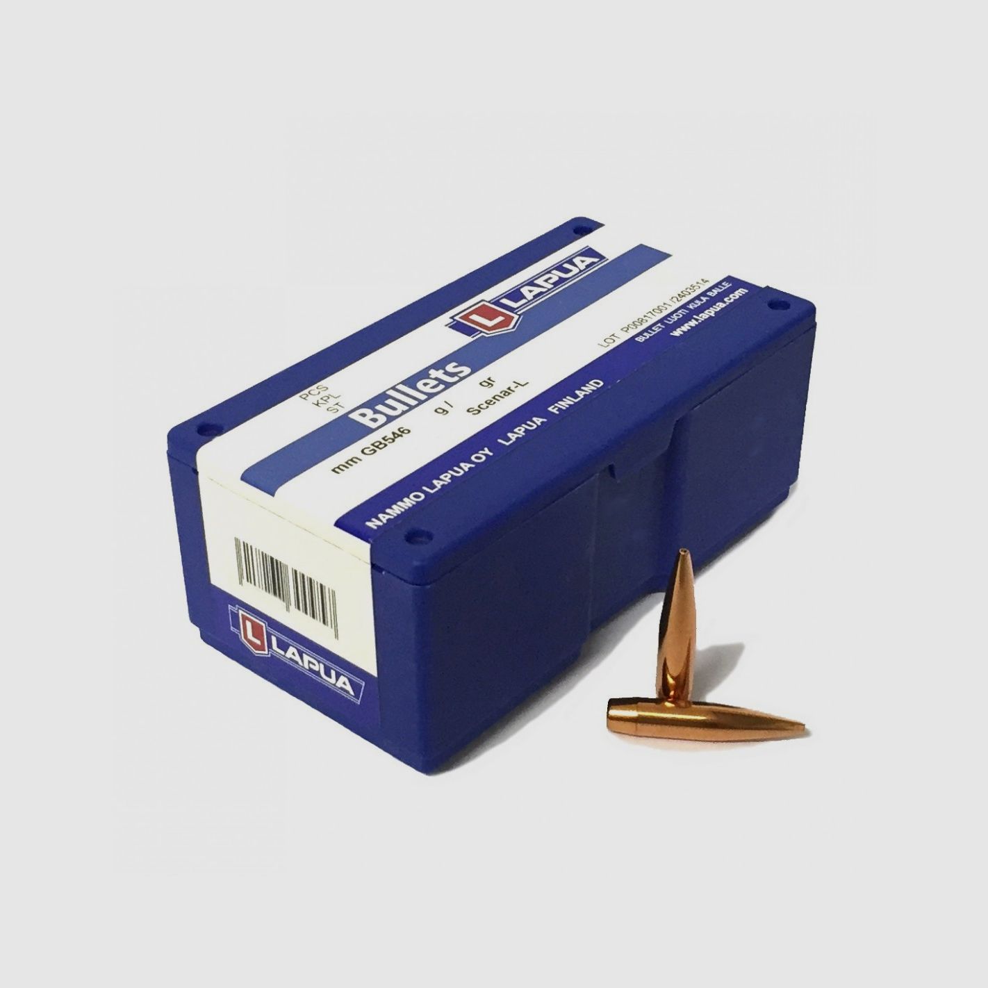 LAPUA GESCHOSSE 7,62mm D166 FMJBT 200GR 100ST, Bild 2 von 2
