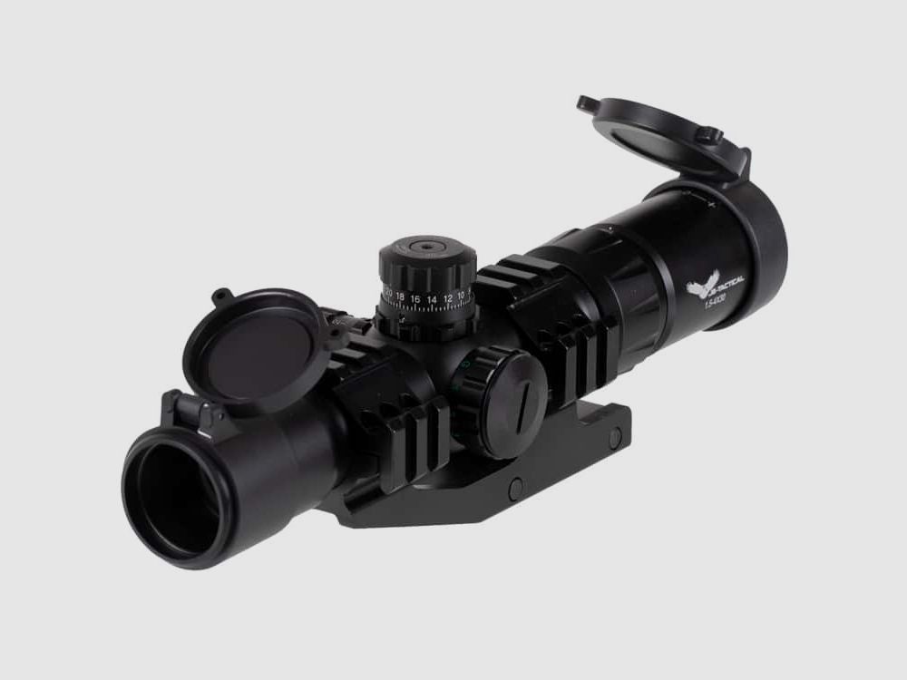 JS-Tactical 15-4x Zoom Francotirador Verde/Rojo Visor (30mm)