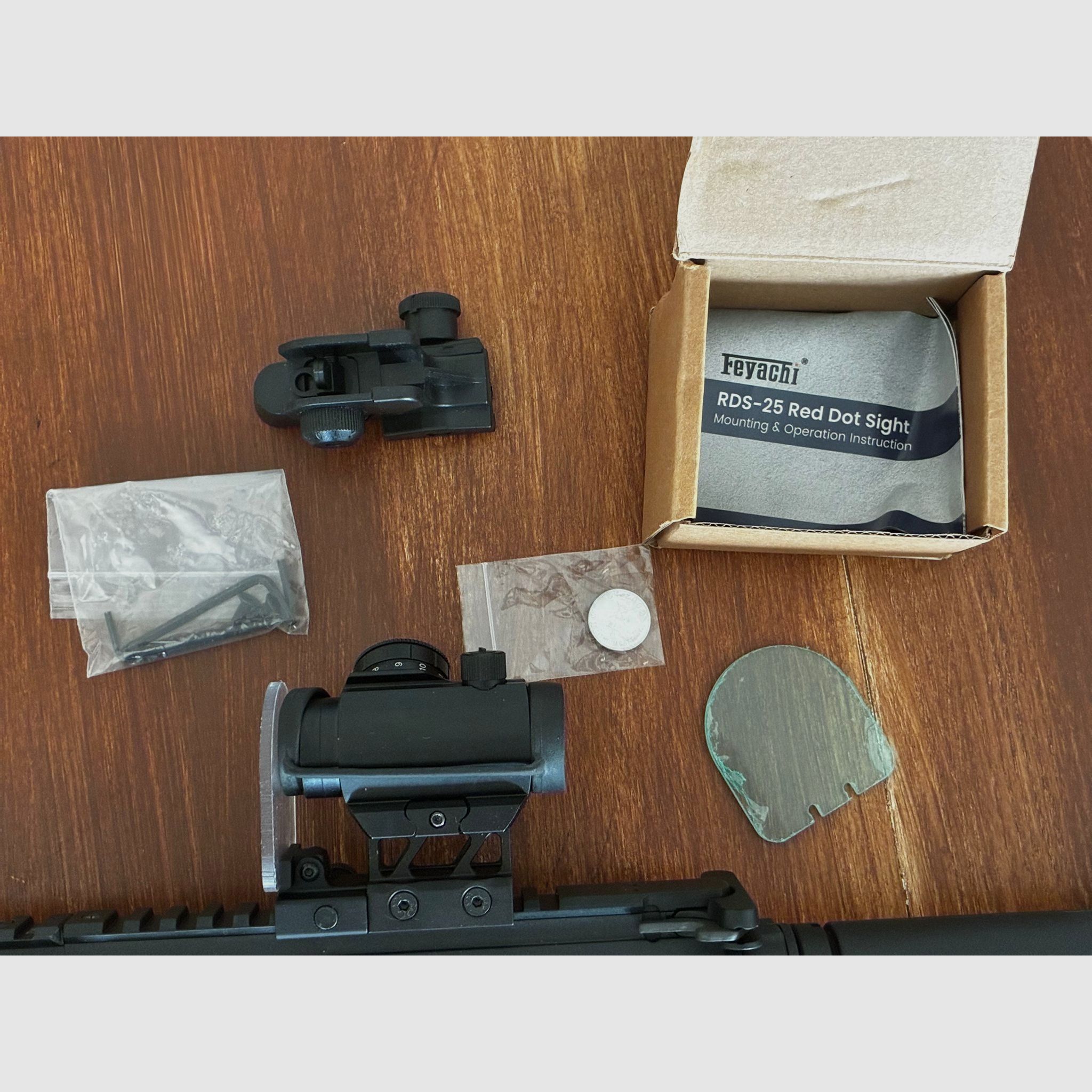 Pacchetto Airsoft completo — Ares Amoeba M4 (S-AEG) + H&K VP9 (GBB, scivolo in metallo) + Caricatore, gas,