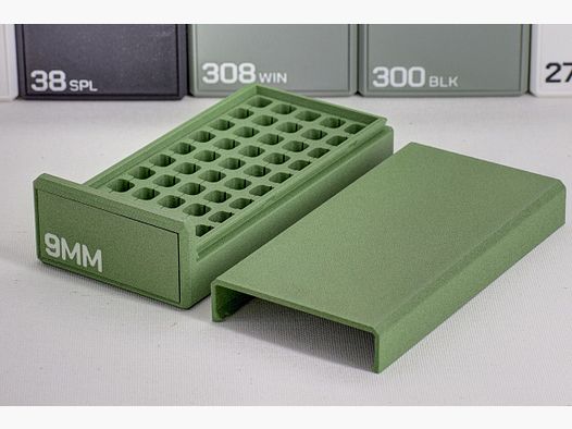 Caja de municiones para 9 mm, .45 ACP y más – Almacenamiento preciso