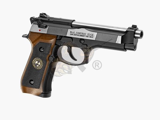 M92 Mod. Samurai Edge  GBB CO2 Bicolor Vollmetall (Black/Silver/Wood) Airsoft -F-