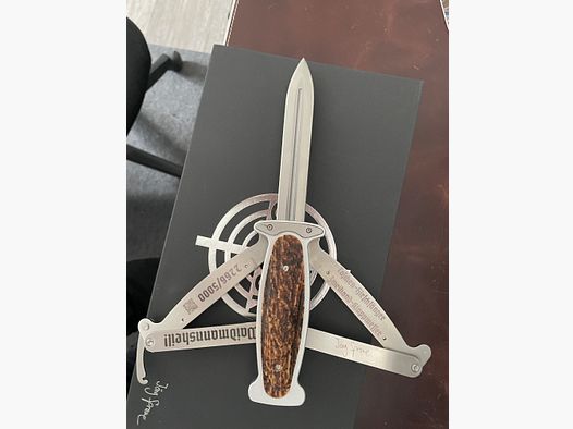 Gogun stag knife pocket stag knife double-edged