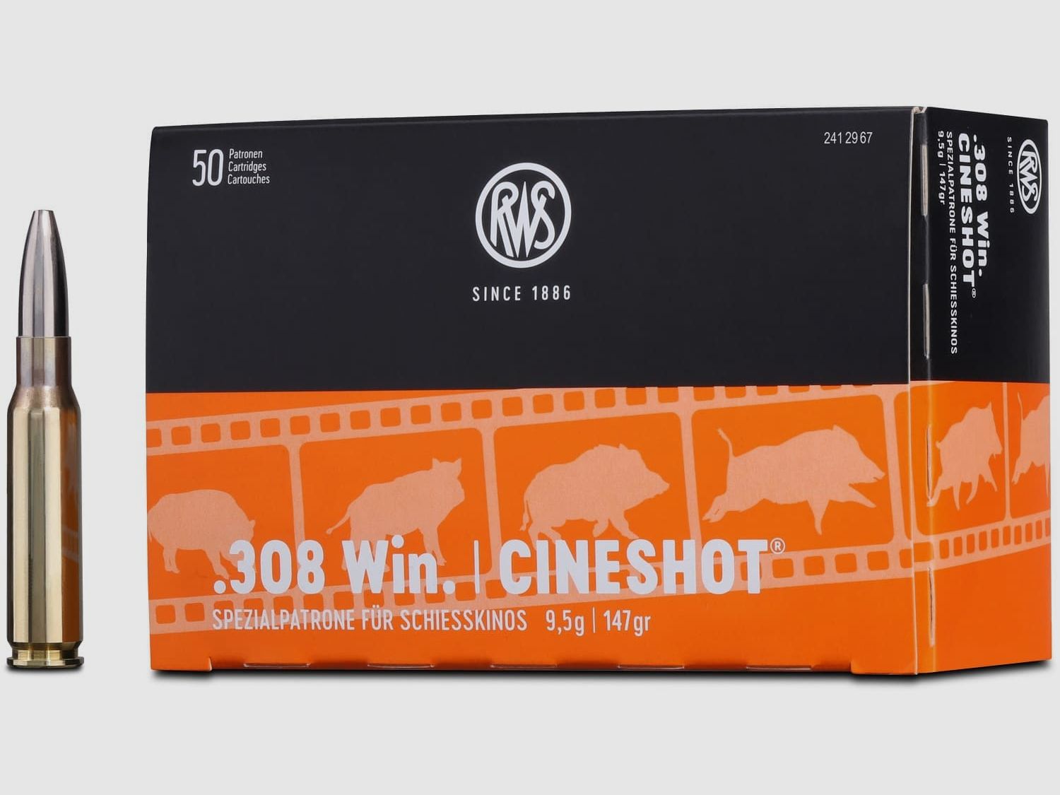 RWS Kugelpatronen .308Win CINESHOT 50 Stk 9,5g/147grs