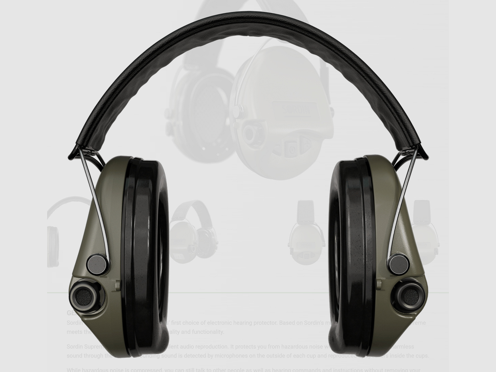 Sordin 75302-S Elektronischer Gehörschutz Supreme Pro Headband in Grün