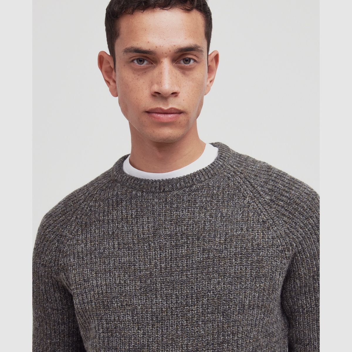 BARBOUR Pullover Horseford Ronde Hals Olijf