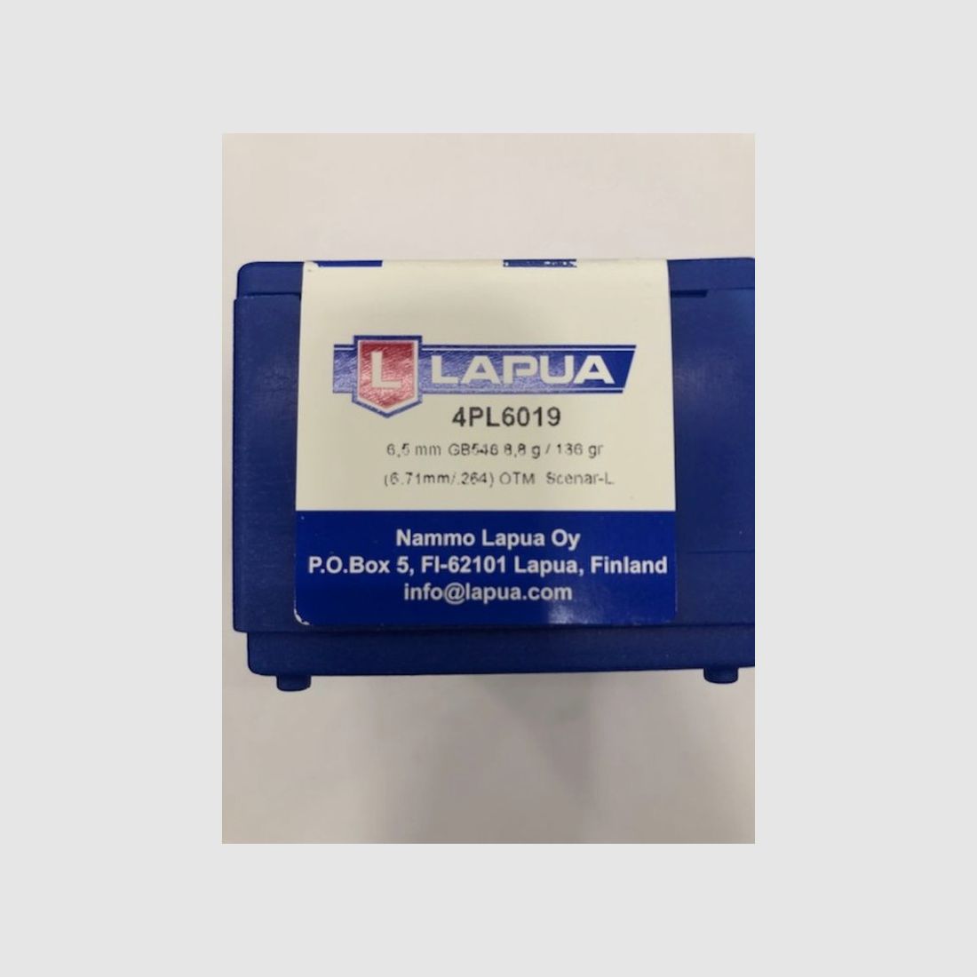 LAPUA PALLE C6,5MM 136GR SCENAR, immagine 1 di 2