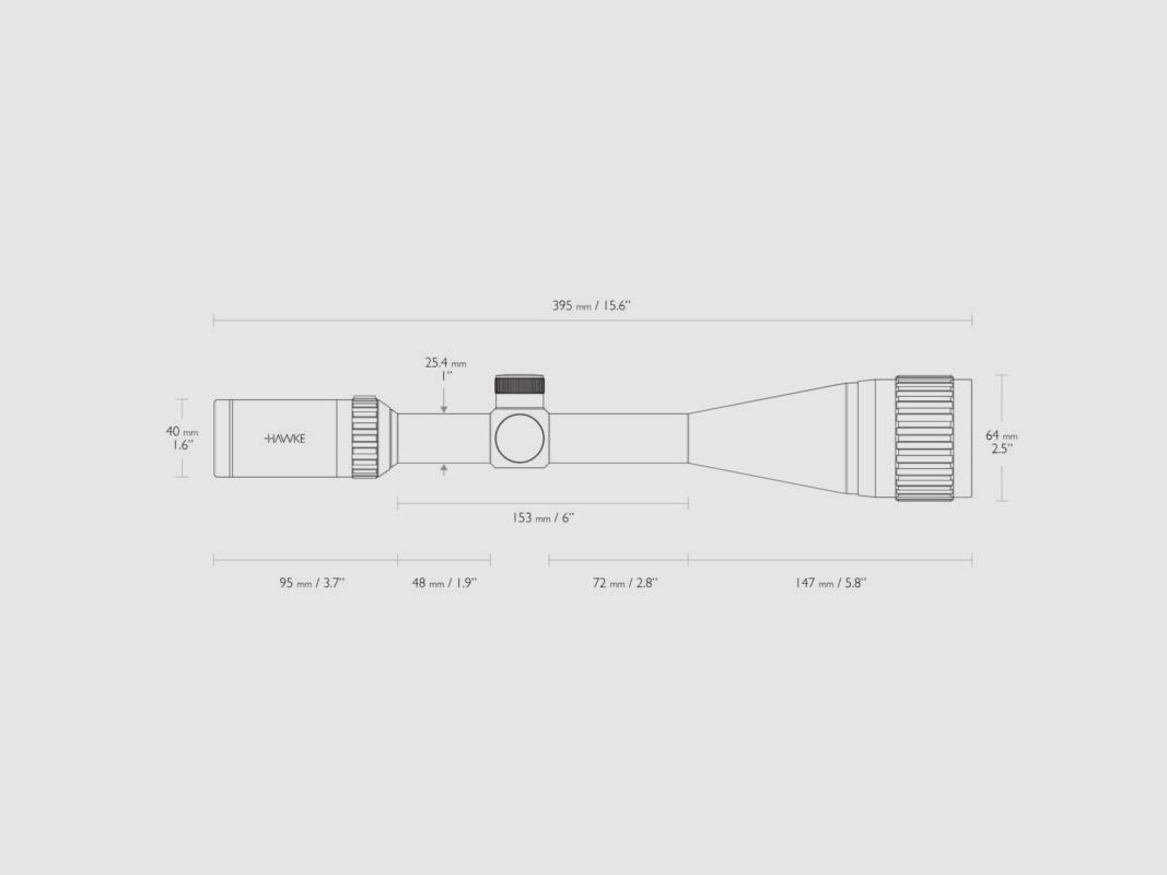 Hawke Zielfernrohr Vantage IR 6-24x50 AO Mil Dot, Bild 6 von 6