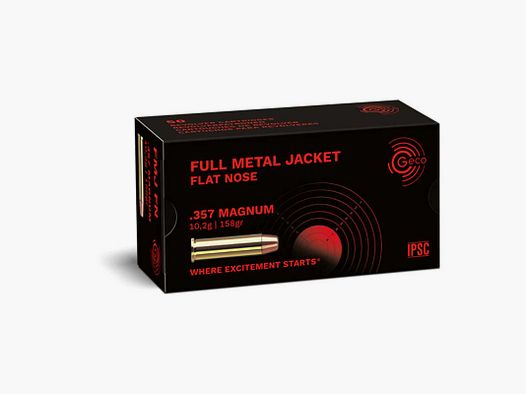 Amunicja GECO kal. .357 Magnum FMJFP 10,2g