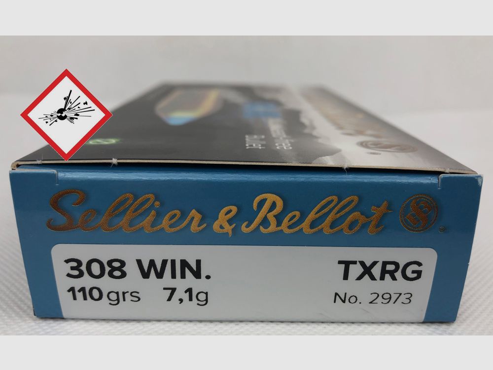 Sellier & Bellot .308Win TXRG Blue 110grs