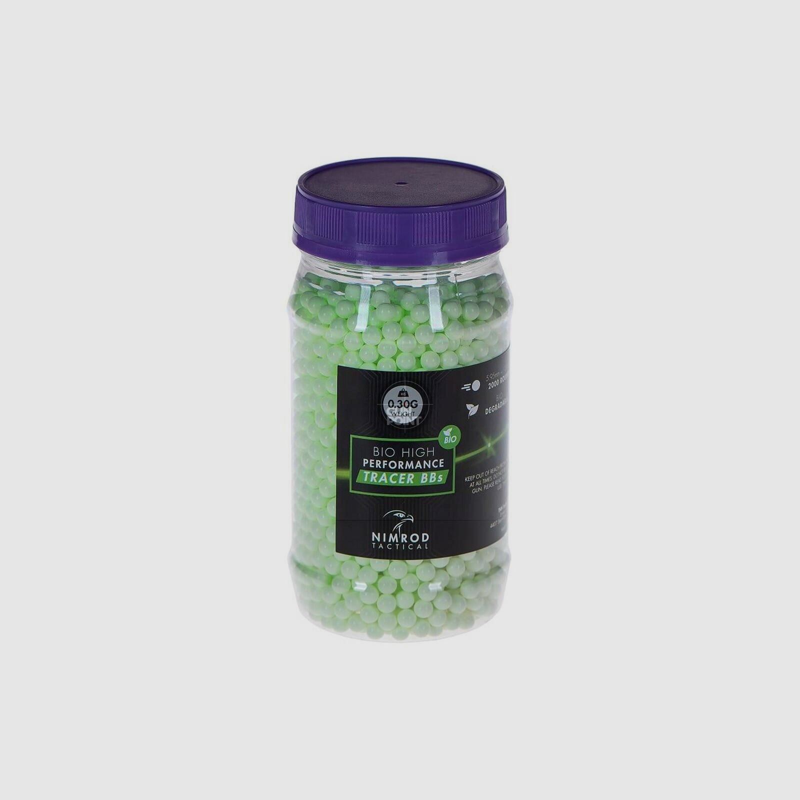 Nimrod 0.30g Bio Tracer BB Professional Performance 2000rds-Grn