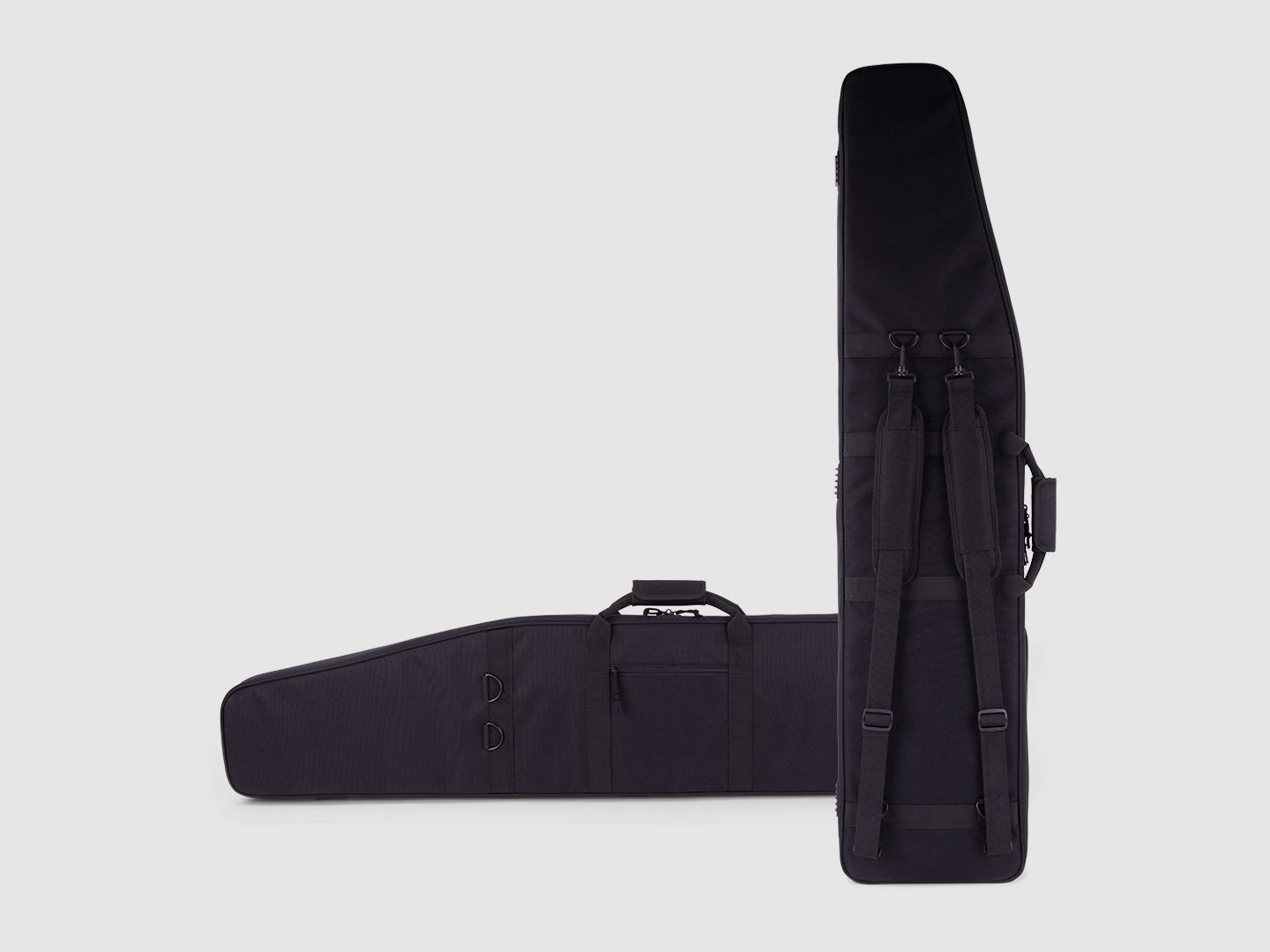 Winter Waffentasche 130 cm – 1000D (laut Grafik), abschließbar, Rucksackgurte (Night) – JM-W5-RIFLE