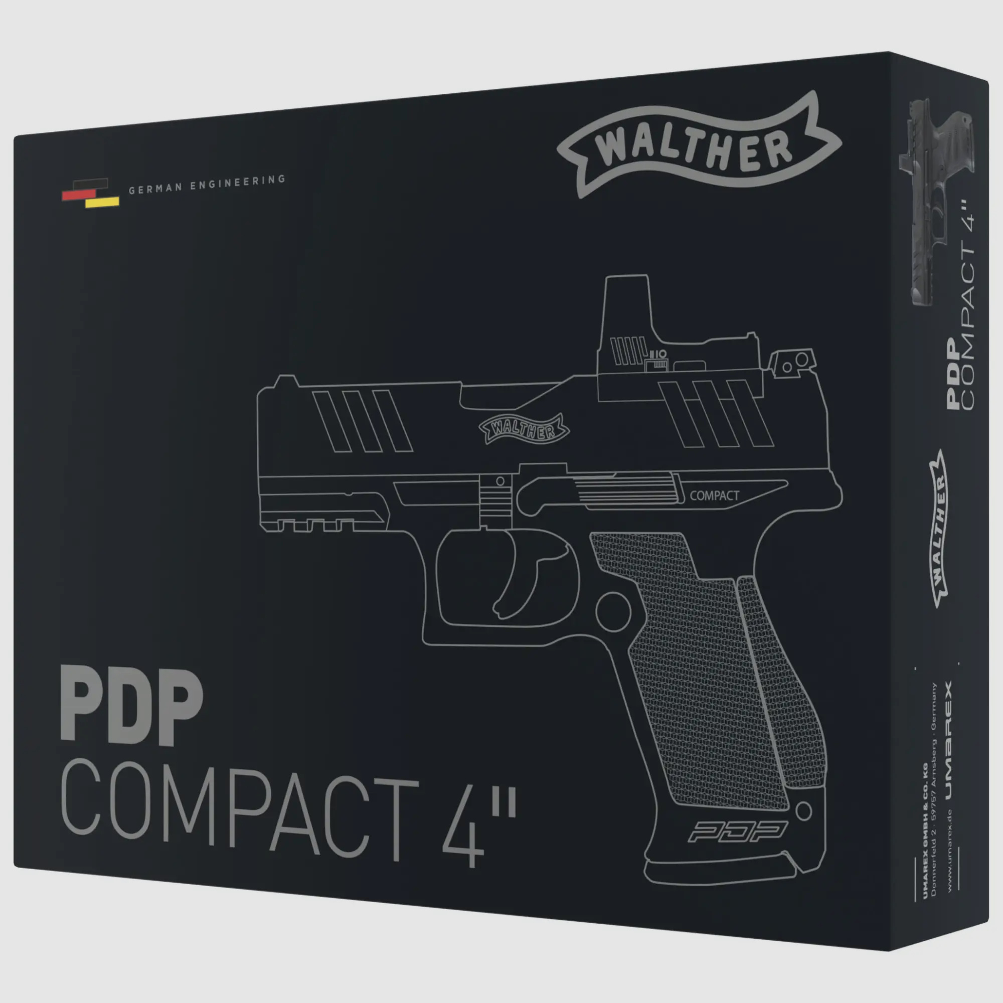 Walther CO² Pistola PDP Compact 4" Set