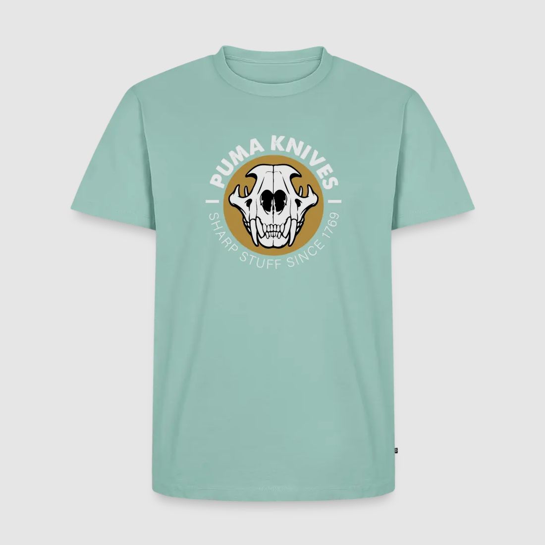 PUMA Męska Premium Koszulka "Skull Frontal Sharp Stuff" Biała