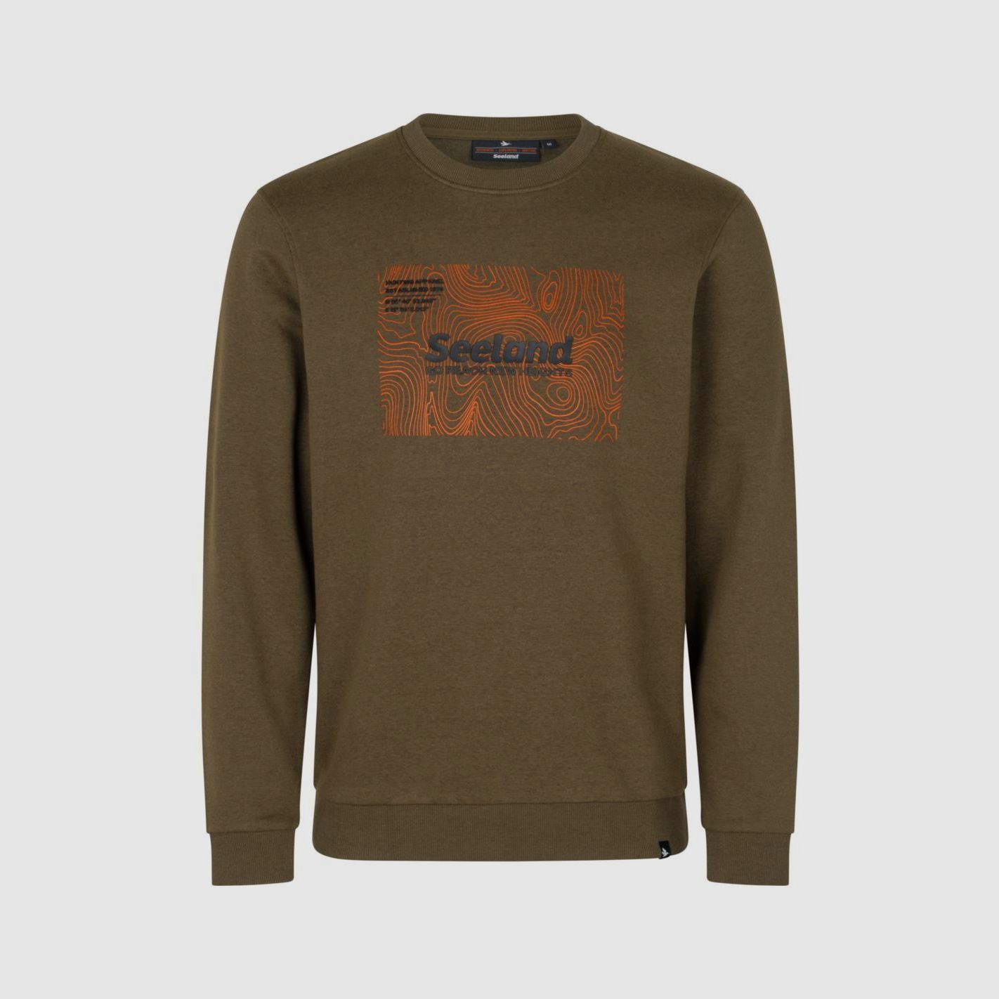 Seeland Pulse sweatshirt Dark Olive Melange, afbeelding 1 van 4