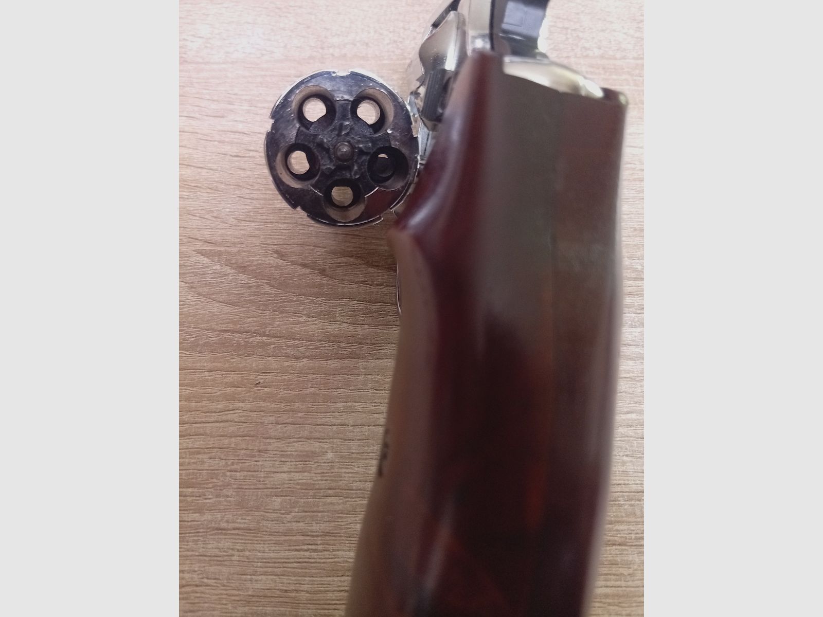 ME 38 Pocket Chrom avec plaquettes en bois