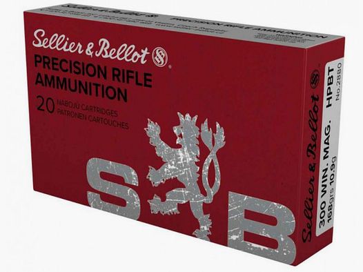 SELLIER & BELLOT .300WIN.MAG. HPBT - 168GRS. - 20 PIÈCES
