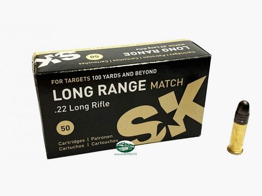SK munizioni cal.22lr Long Range Match 40gr.