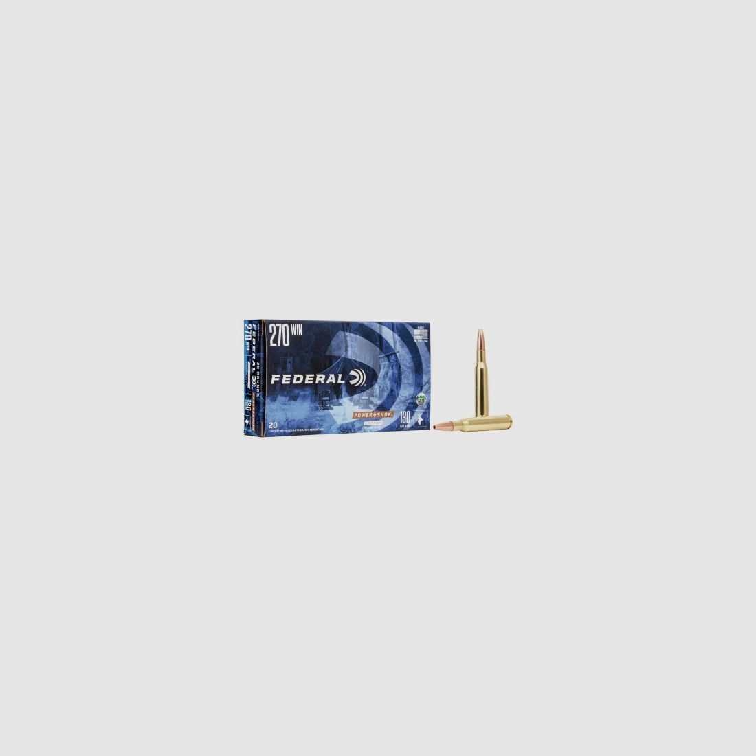 Federal Power-Shok .270 Win. 130GR Copper HP 20 cartridges