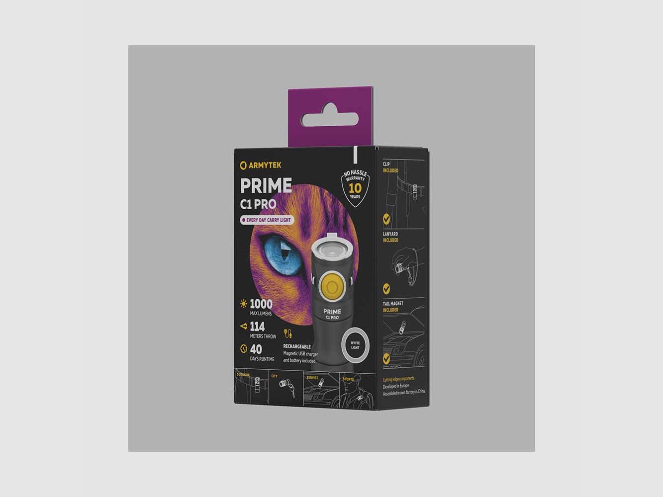 ARMYTEK PRIME C1 PRO WHITE, billede 3 af 11